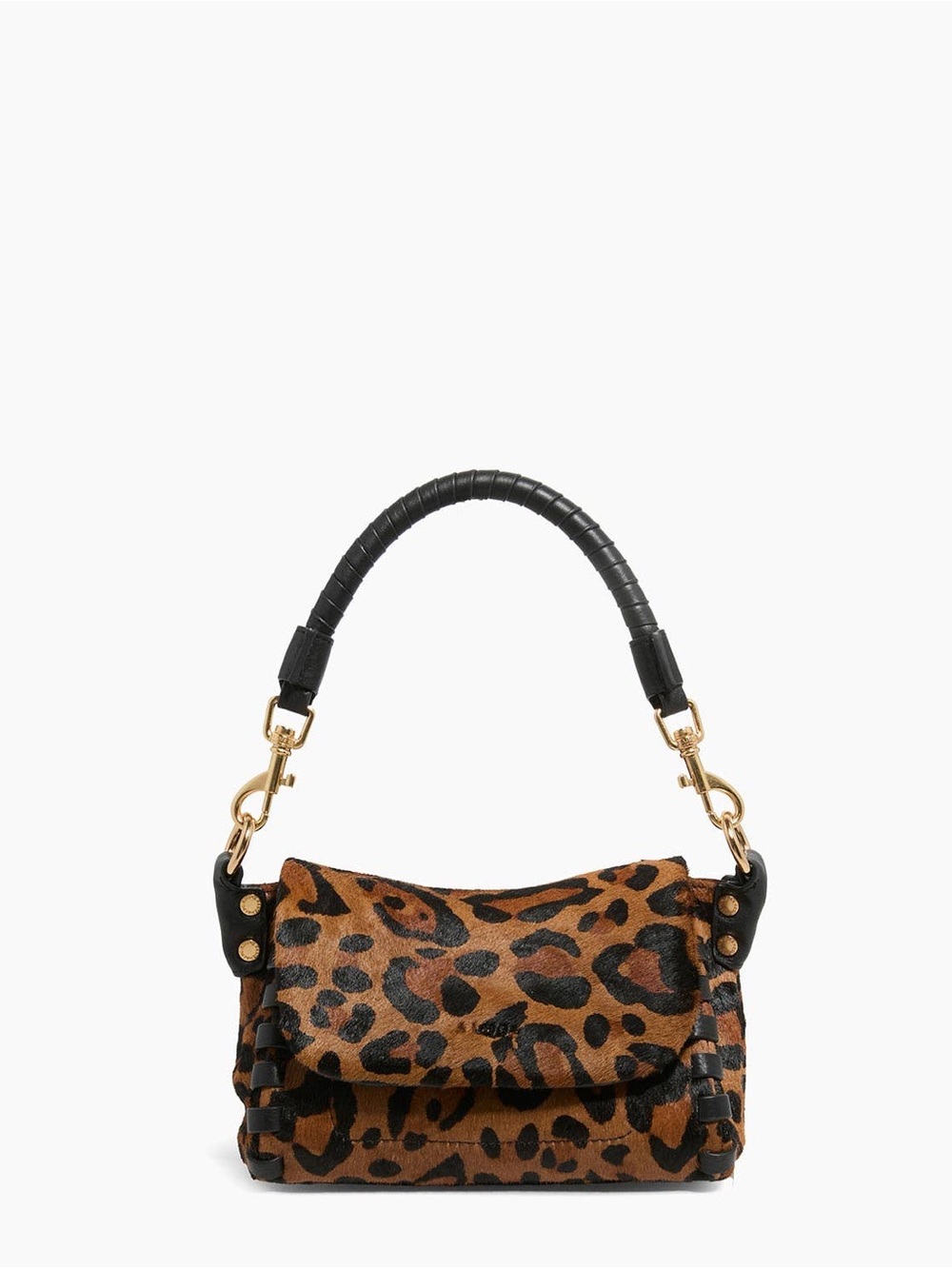 NWT Aimee Kestenberg Genuine Hair-On-Hide Leopard Leather Crossbody Shoulder Bag